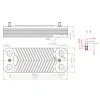 Теплообмінник пластинчастий (14 пластин) для газового котла Viessmann 7825534 2