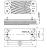 Теплообмінник пластинчастий (10 пластин) для газового котла 39842130 0