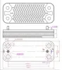 Теплообмінник пластинчастий (14 пластин) для газового котла 6SCAMPIA01 2