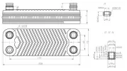 Теплообмінник пластинчастий (12 пластин) для газового котла Vaillant 065028 2