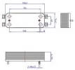 Теплообмінник пластинчастий (12 пластин) для газового котла 17B1901200 1